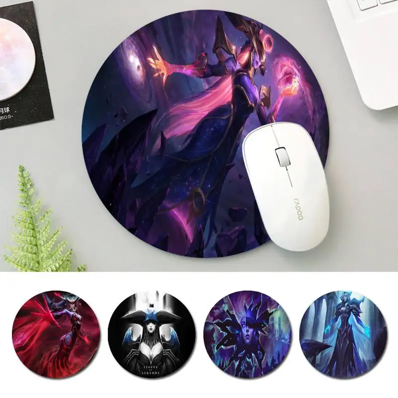 

Personalized LOL Lissandra Mouse Mat Round Size Rubber Mouse Pad Gaming Player Desktop Pad Computer Laptop Mouse Pad