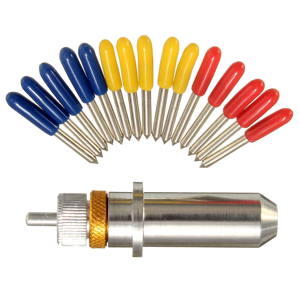 Vinyl Cutter Plotter Carving Blades High Hardness with Tungsten Steel Blade Holder Strength Machine Accessories | Инструменты