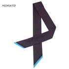 Шарф женский Шелковый, 120 см на 7 см, с принтом в виде звездочек