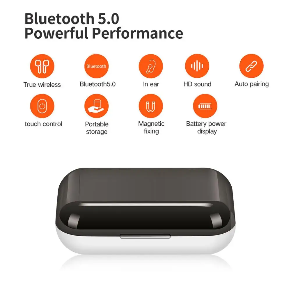 

FineBlue J10 TWS 5.0 Bluetooth Earphone Mini Twin Stereo Mic True Wireless Earbuds Smart Phone Earpiece sport music bass talk