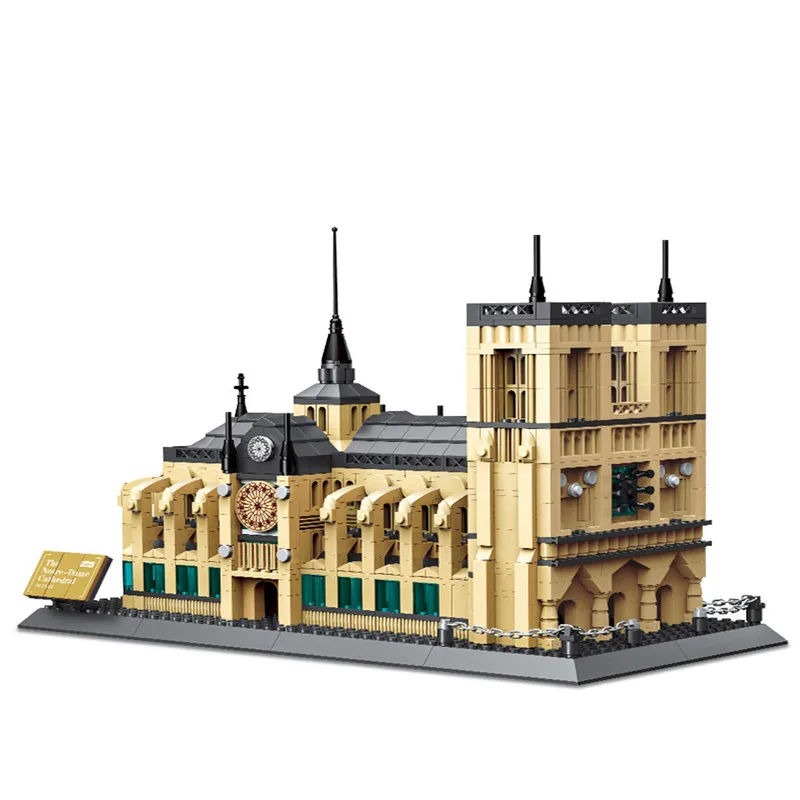

World Famous Architecture the Notre-Dame de Paris Building Blocks DIY Educational Classic Landmark Bricks Toys For Children