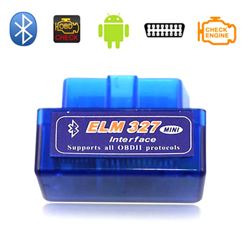 

Super Mini ELM327 Bluetooth-совместимый интерфейс V2.1 OBD2 II автомобильный диагностический инструмент ELM 327 работает на Android Torque/ПК