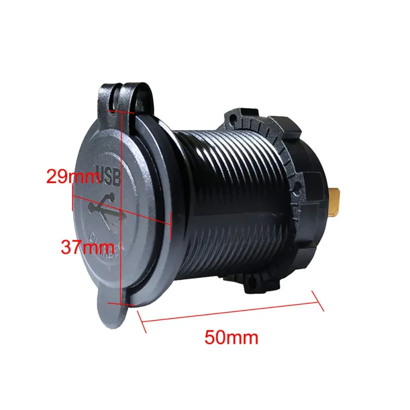 

Universal 12V-24V Motorcycle 2.1A Dual USB Charger Power Adapter Plug With Touch Switch For Mobile GPS Tablet usb charger