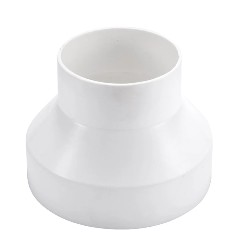 

1Pc ABS Reducing Pipe for Kitchen Ventilator Tapered Pipe 110mm into 100mm Pipe (White)
