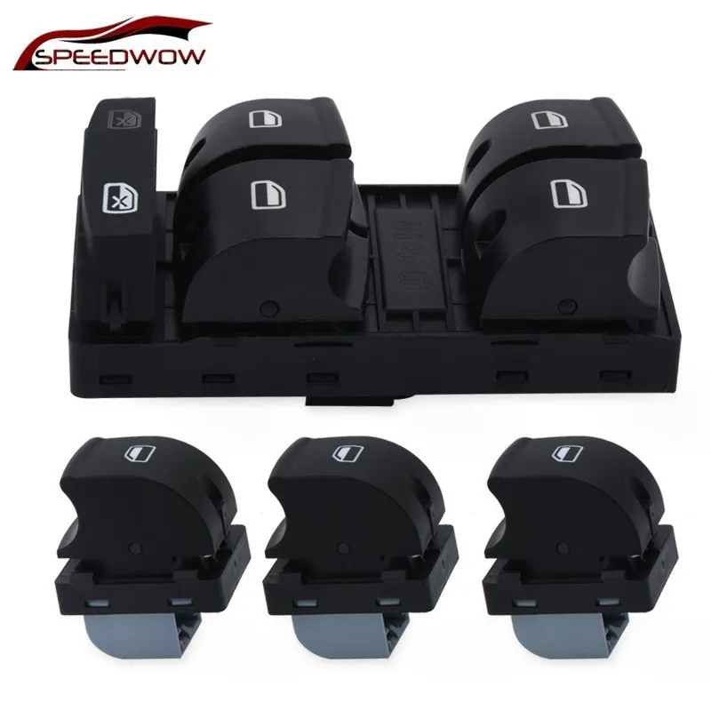 Переключатель Стеклоподъемника SPEEDWOW Power Master для AUDI A3 A6 S6 C6 Allroad Q7 RS6 06-07 4F0 959 851F 4F0959855