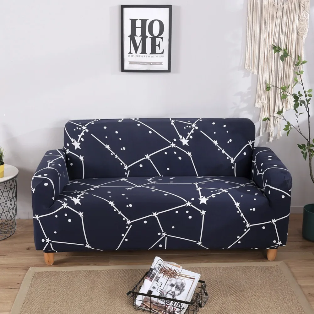 

Geometric Printing Sectional Elastic Stretch Sofa Cover For Living Room Furniture All-inclusive Couch Cover Towel Washable New