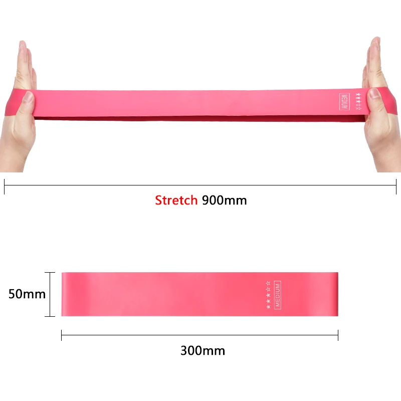 Эластичные ленты для йоги пилатеса мини петли резиновая лента тренировок дома