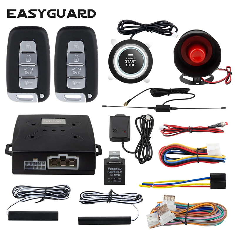 Система автомобильной сигнализации EASYGUARD ec003 k ns кнопка запуска двигателя
