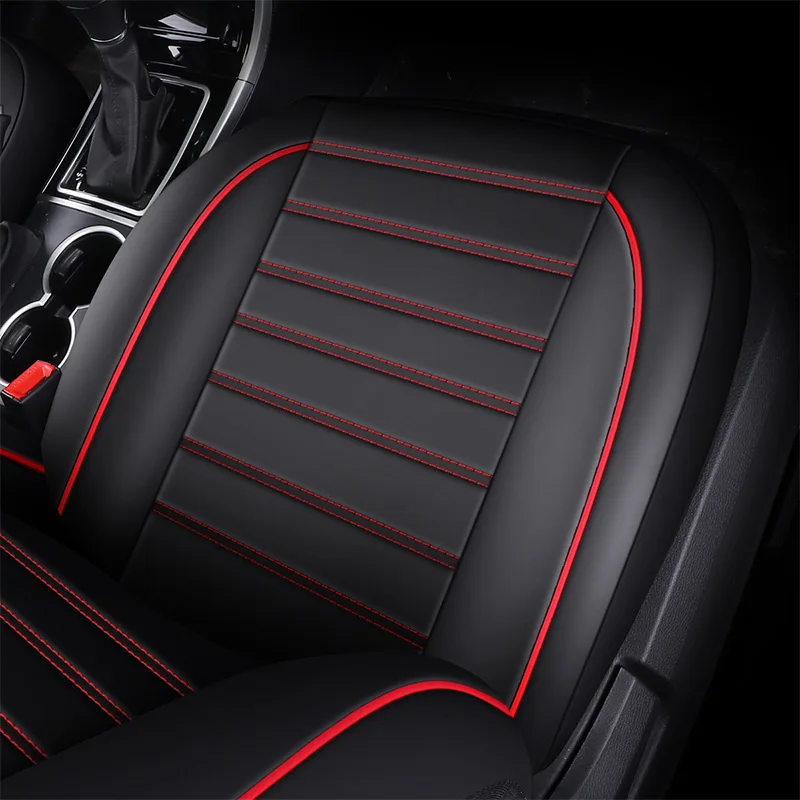 Car Seat Cover Universal Pu Leather Front Covers for VW Amarok Bora FOX Golf 4 5 6 7 Mk4 Mk5 Mk6 Mk7 IV V VI VII | Автомобили и