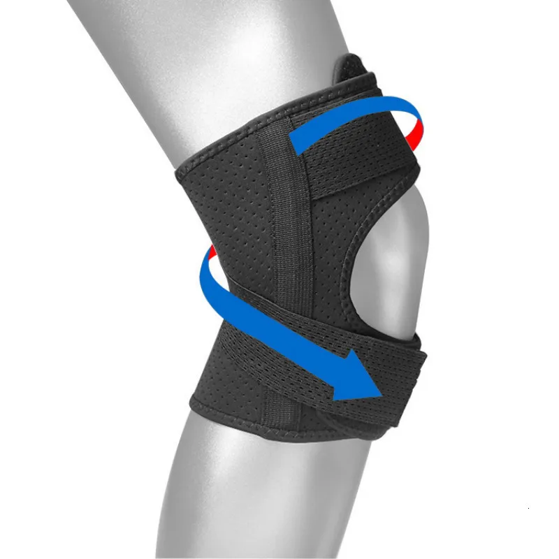 

1PCS Breathable Knee Support Brace Sports Training Elastic Adjustable Knee Strap Belt Volleyball Basketball Knee Cap Wrap Band