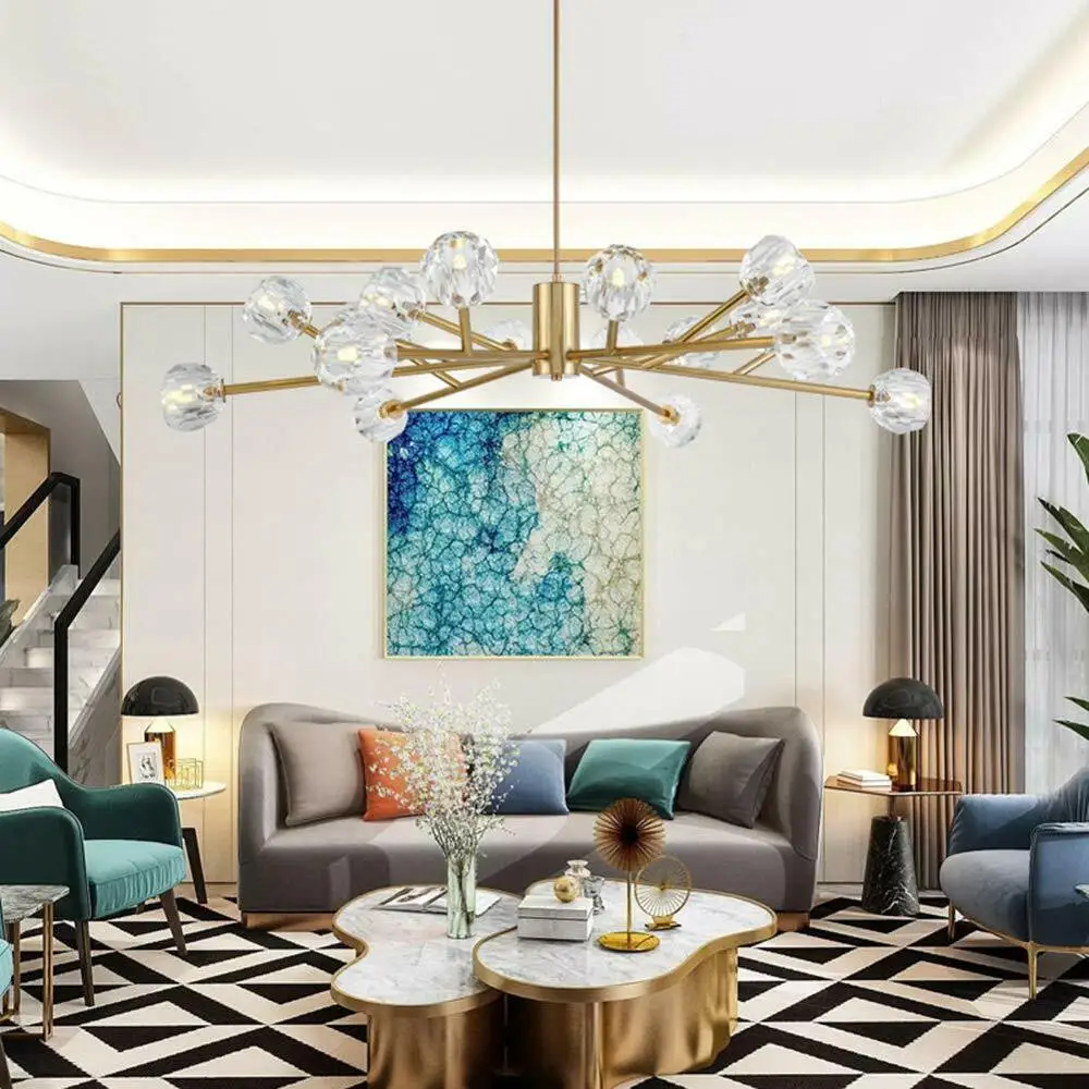 Светодиодные потолочные светильники с 18 головками люстра спутник G9 декоративные