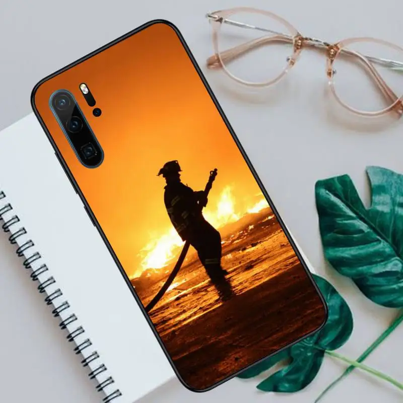 

Firefighter Heroes Fireman Phone Cases For Huawei P40 P20 P30 lite Pro P Smart 2019 Mate 40 20 10 Lite Pro Nova 5t