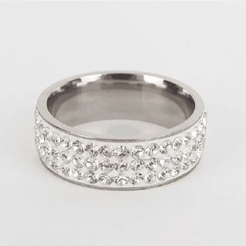 Керамическая глина круглые стразы кольцо из высококачественной нержавеющей