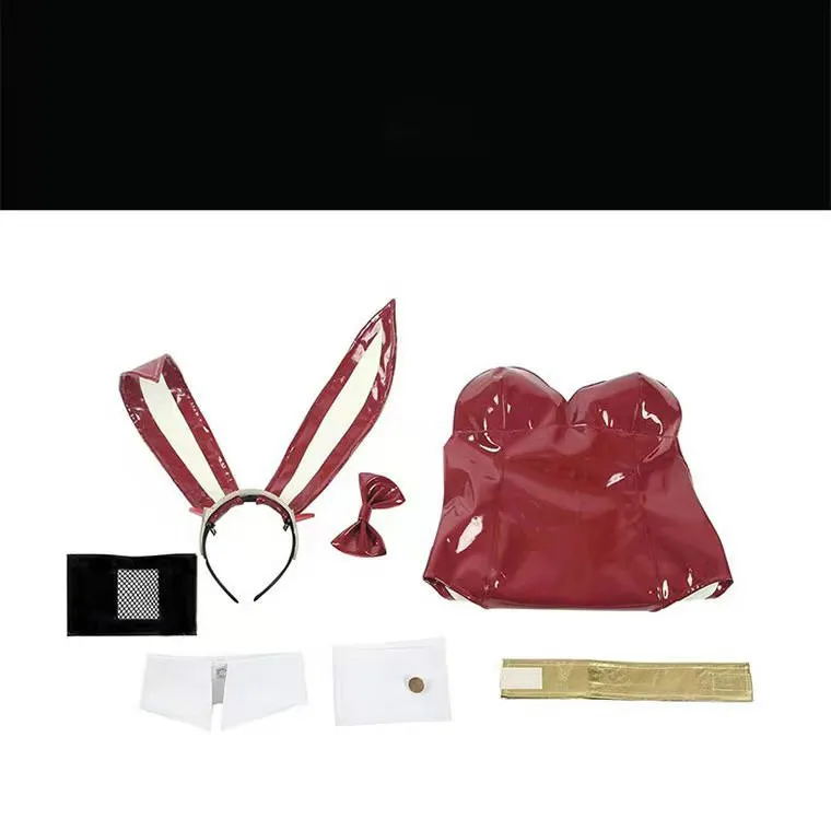 

Anime DARLING in the FRANXX Cosplay Costume Zero Two Bunny Girl Cosplay Costume 02 Sexy Women Jumpsuit Red Leather Suit