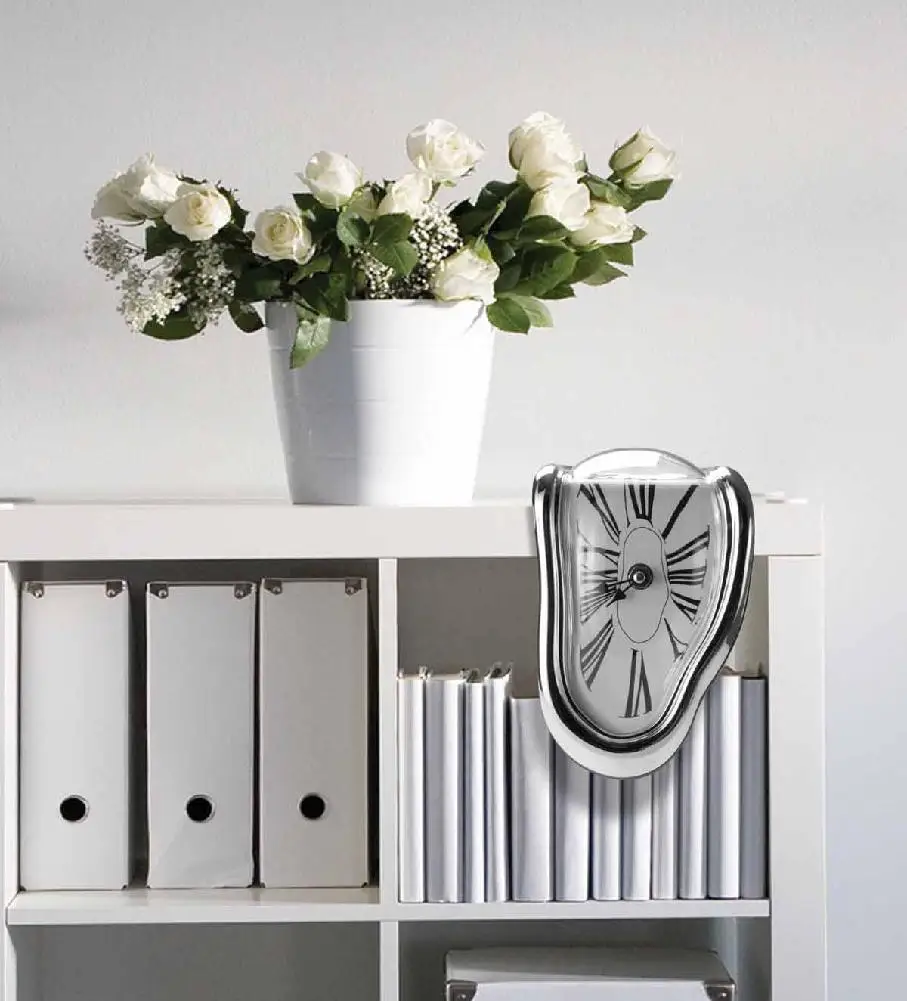 Забавные сюрреалистические художественные подарочные часы Salvador Dali Time варп