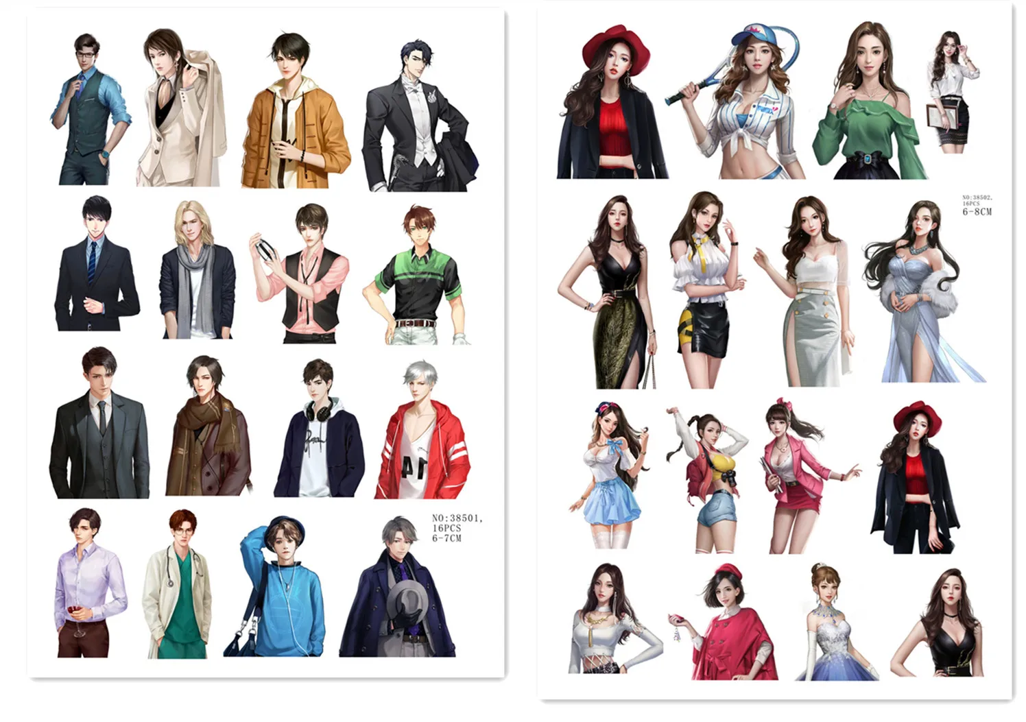 

Стикеры BLINGIRD для декорирования 16 шт