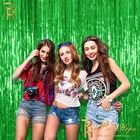 123 м розовое золото фотобумажный фон Шторы металлические блестки из фольги бахрома Шторы s День рождения Свадебные украшения реквизит для фотосессии