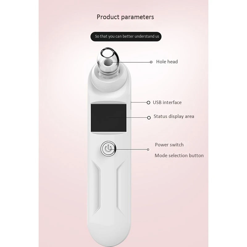 

Blackhead Remover Face Deep Nose Cleaner Pore Acne Pimple Removal Vacuum Suction Facial Beauty Clean Skin Tool