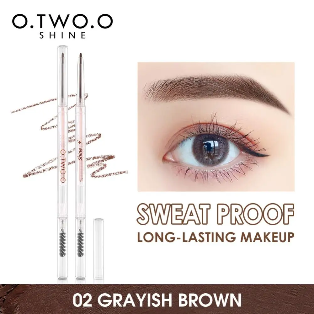 

O.TWO.O Ultra Fine Eyebrow Pencil Brow Enhancers Waterproof Long-lasting Double-ended Tattoo Eyebrows Tint Pen Makeup Cosmetics