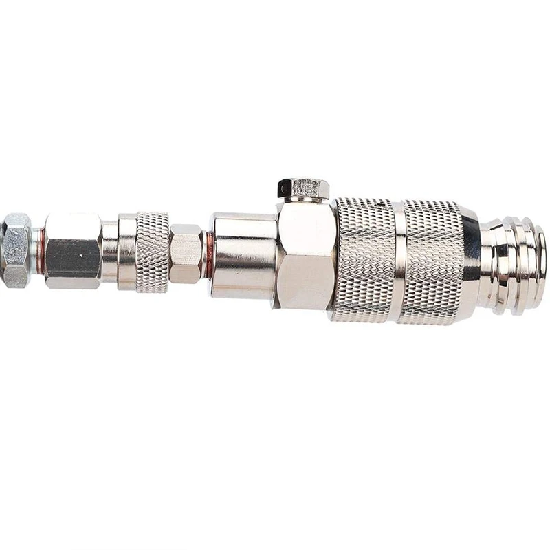 

Charging Valve Connector, CO2 Filling 1.8M Hose Adapter Converter with Gauge and Dual Valve for Sodastream CGA320