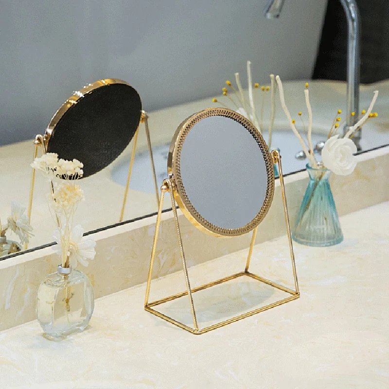 2 шт. женский Органайзер: 1 настольное зеркало для макияжа трехмерное принцессы и