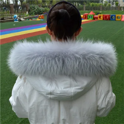 Genuine Real Raccoon Fur Collar Scarves Natural Raccoon fur Shawl Women Parka Coat Hood Trim Collar warm Fashion solid wrap - Цвет: 19