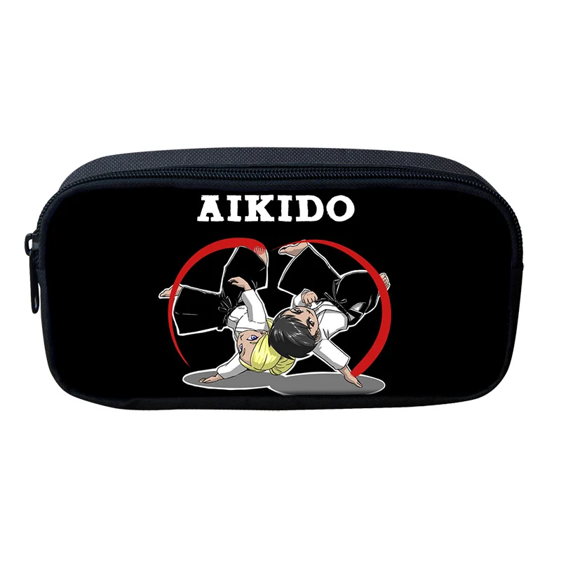 HYCOOL Детская сумка для карандашей Aikido женские косметички боевой дзюдо детские