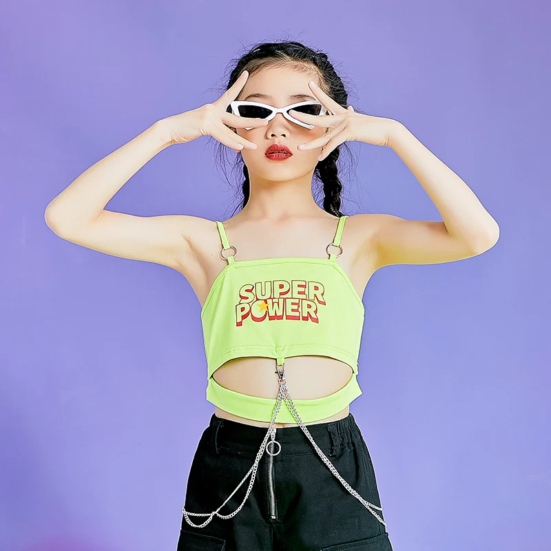 

High-quality Cool Dance Suits Fashion Catwalk Fashion Girls Jazz Dance Costume Models Children's Costumes Hip-hop Summer Sets