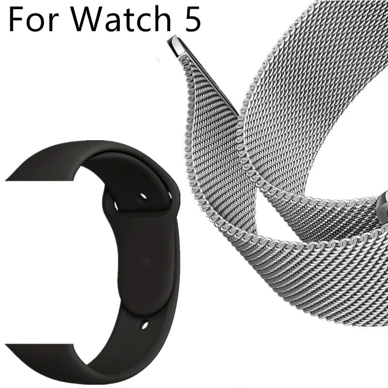 Браслет из нержавеющей стали для Apple Watch серии браслет ремешок для iwatch 4 5 44 мм