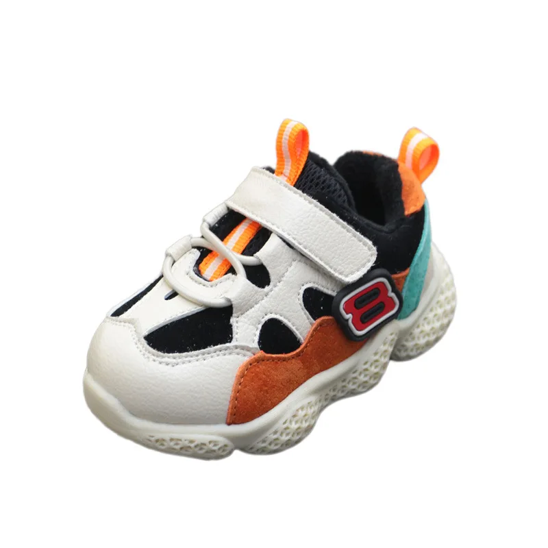 

Winter Baby Cotton Shoes 1-3 Years Old Baby Toddler Shoes Non-slip Sports Leather Shoes Baby