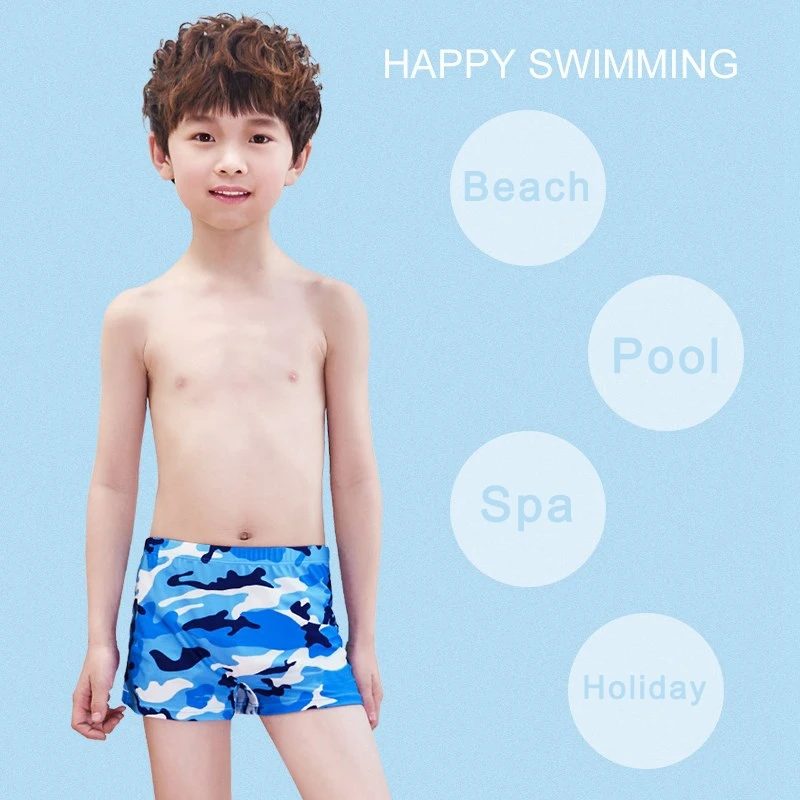 

Kids Boy Swimwear Summer Children Beachwear Trunk Teenage Swimsuit Dropshipping Waist Drawstring Toddler Swim Waist Band and Tie