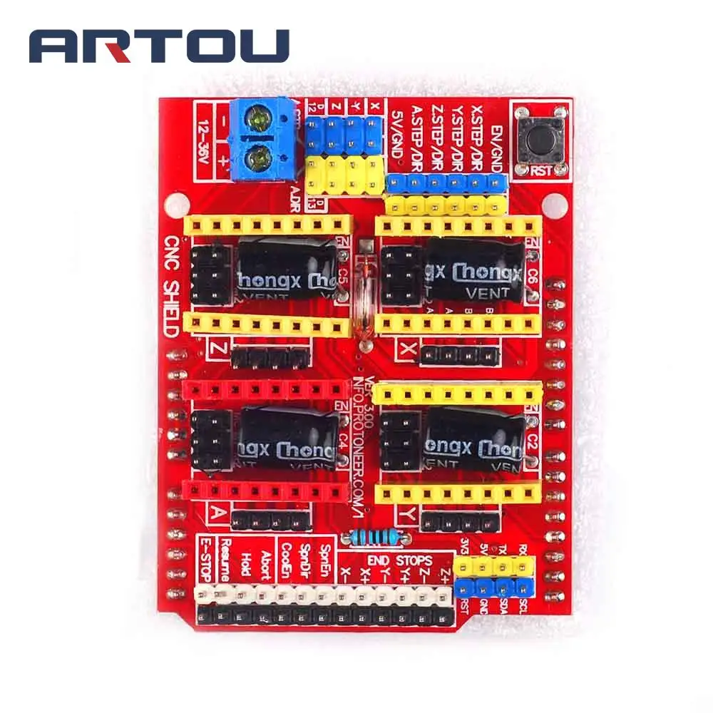 1 шт. V3 гравер 3d принтер CNC Щит Плата расширения A4988 Драйвер|driver a4988|driver 3ddriver board |