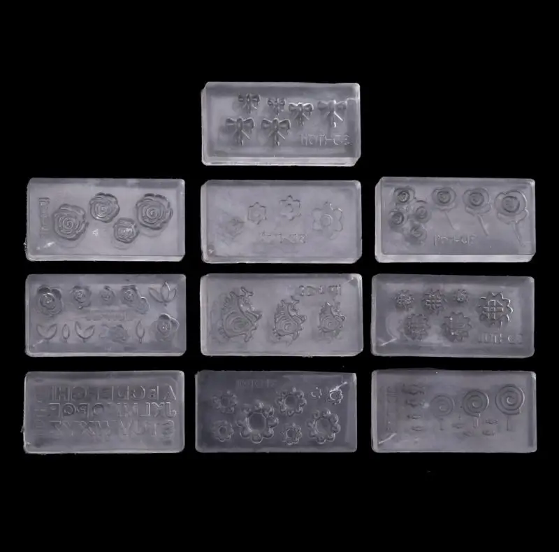 

30 Styles DIY 3D Acrylic Nail Art Tool Silicone Carved Mold Template Mould Kit