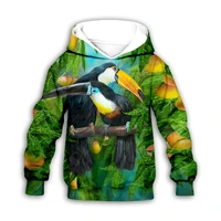 parrot 3d printed hoodies family suit tshirt zipper pullover kids suit sweatshirt tracksuitpant shorts 05
