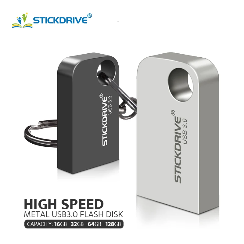 Высокоскоростной флэш-накопитель 64 ГБ 128 металлический USB-накопитель 32 16 с