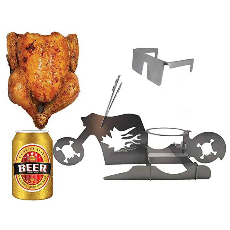 Портативная подставка для курицы инструменты пива и барбекю американский