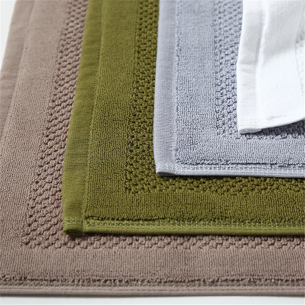 Полотенца для ванной с геометрическим принтом хлопковый нескользящий коврик в