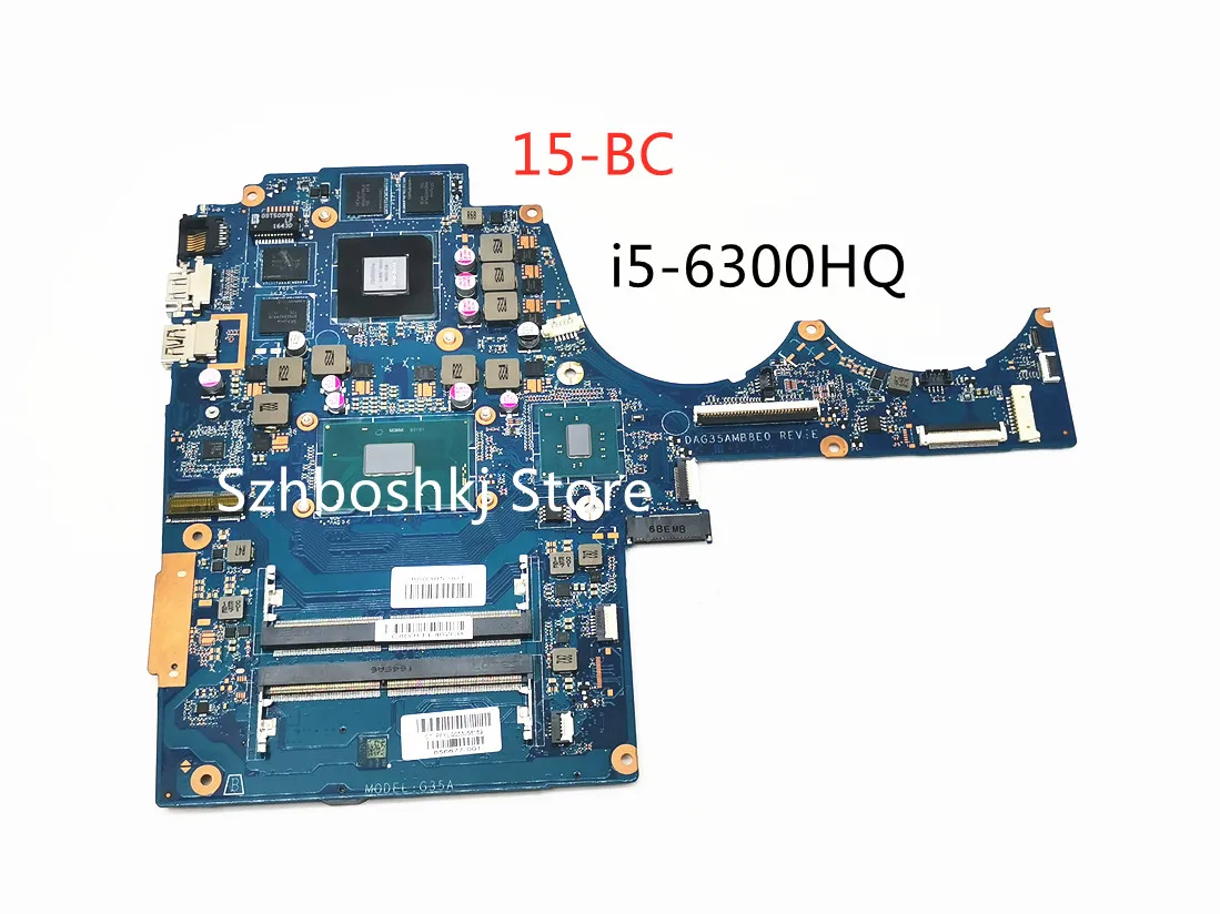 

DAG35AMB8E0 For HP Pavilion 15-BC with i5-6300HQ CPU 960M/2GB GPU Laptop Motherboard 856677-501 856677-001 856677-601