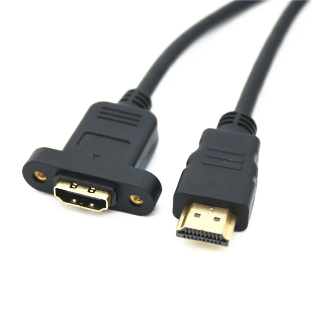 Кабель HDMI штырь гнездо чехол винт крепления панели кабель 1 4 гнездо|Компьютерные