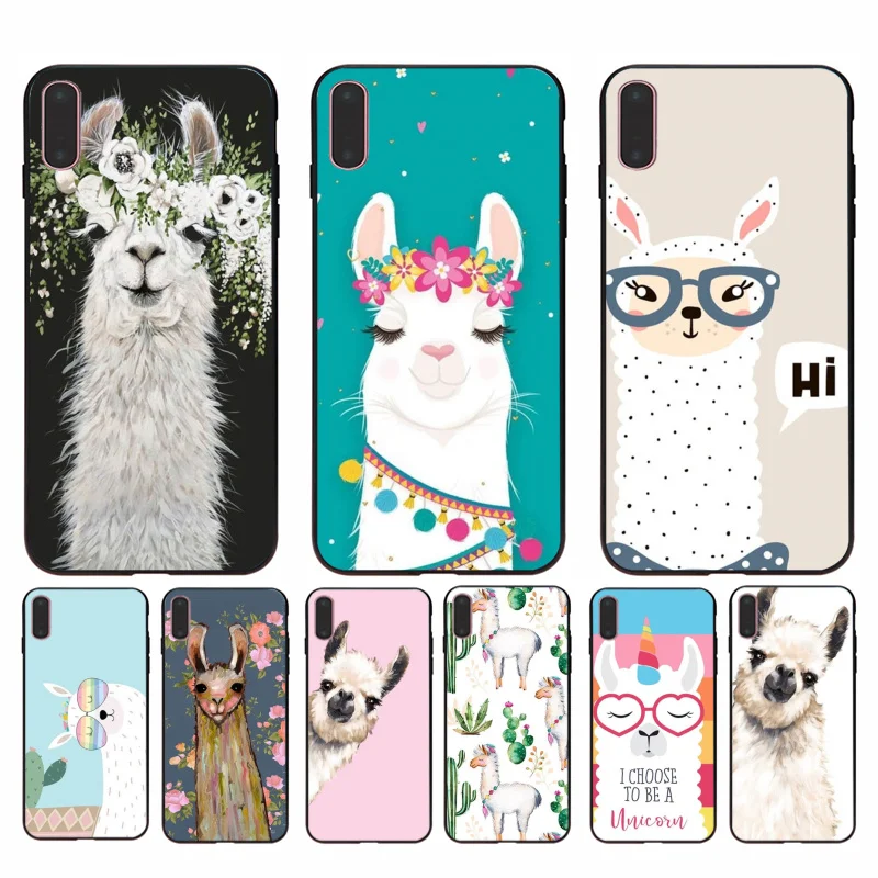 Чехол для телефона Babaite Llama Alpacas черный мягкий резиновый чехол из ТПУ iPhone 8 7 6 6S Plus 5 2