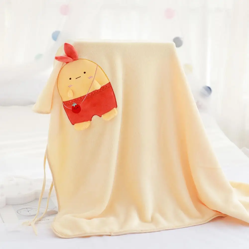 Flannel Children Blanket Cute Corner Creature Cartoon 3d Animal Small 75x100cm Super Soft Weighted | Дом и сад