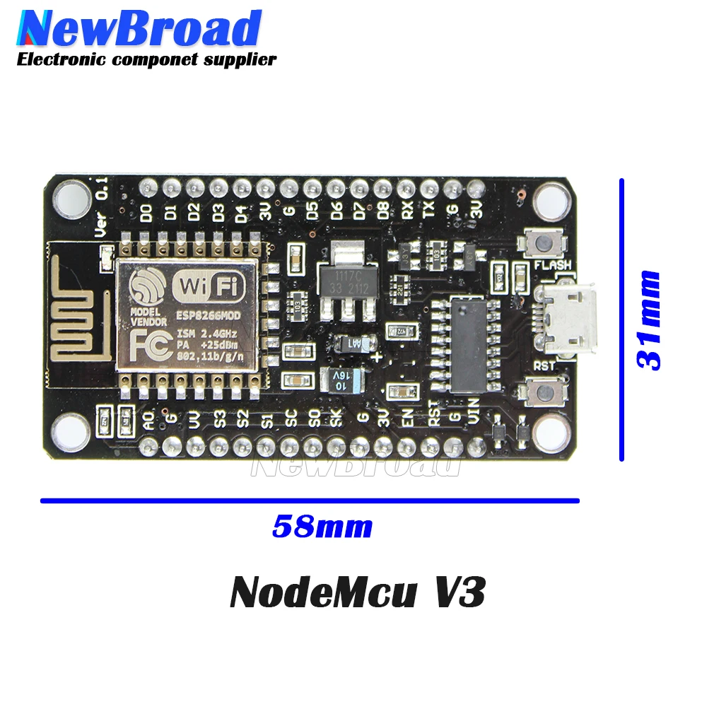 Беспроводной модуль CH340/CP2102 NodeMcu V3 V2 Lua WIFI плата разработки Интернет для вещей на