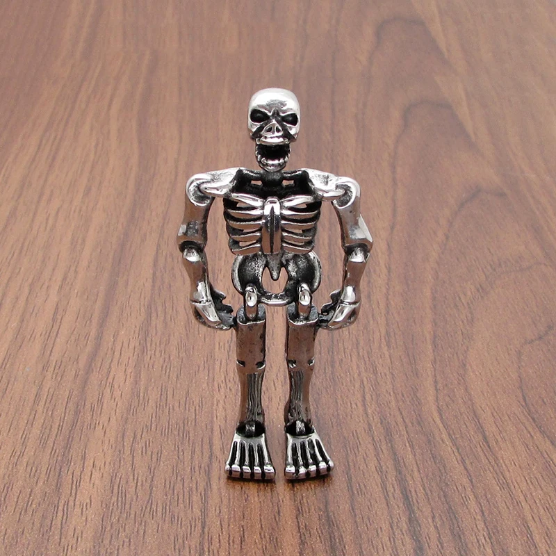 Бесплатная доставка кулон в стиле панк 316L из нержавеющей стали серебристого