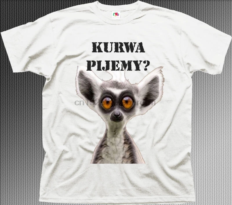 Модные Забавные топы футболки польские koszulka PIJEMY rude забавные белые хлопковые 9962