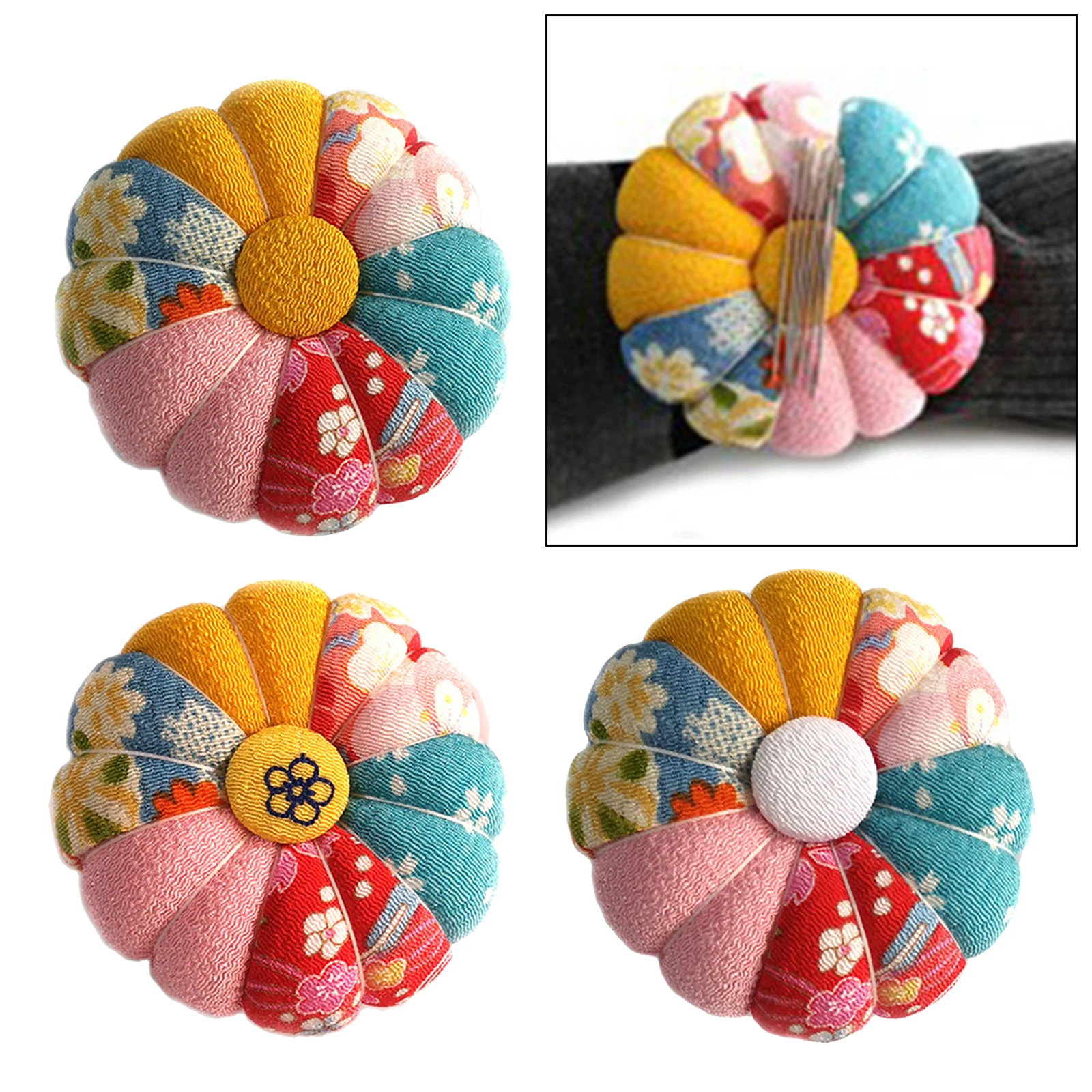 

Pumpkin Magnetic Wrist Sewing Pincushion for Sewing Hand Sewing Supplies
