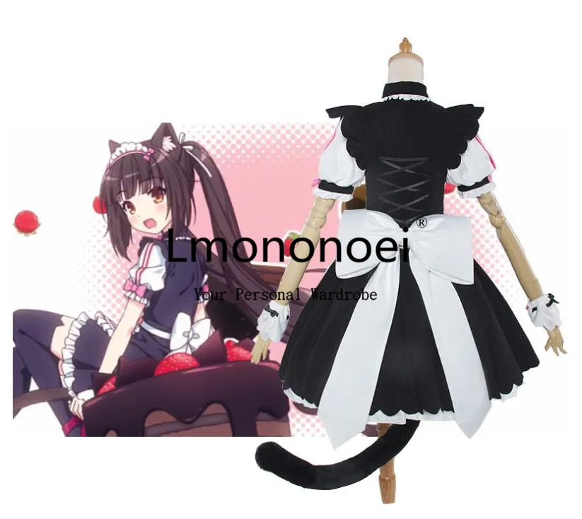 Lmononoei Nekopara Ванильная Горничная Косплей Костюм |