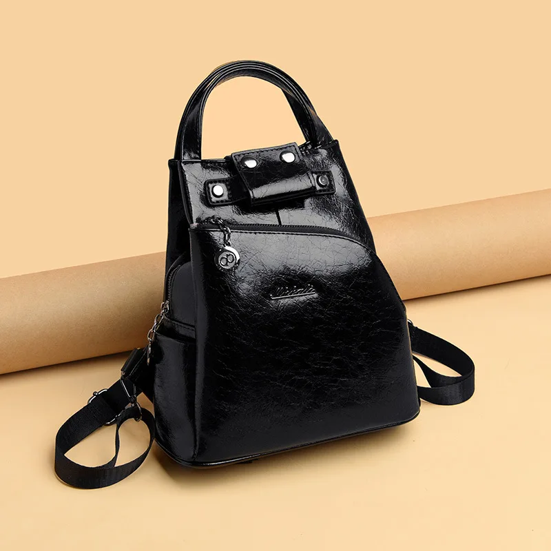 Роскошный женский рюкзак сумка на плечо из высококачественной кожи