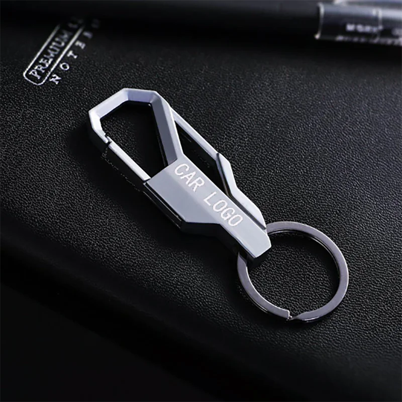 

Metal Alloy car Keychain Laser engraving style Buckle Waist Car Key Chain car logo Key Chain key ring for Peugeot 407 2016 2017