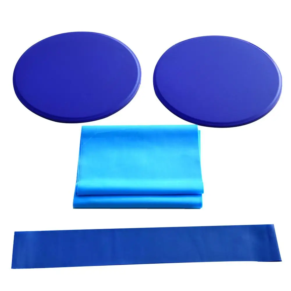 

Yoga Fitness Three-piece Set Skid Plate Elastic Ring Hip Training Household Equipment Easy to Carry