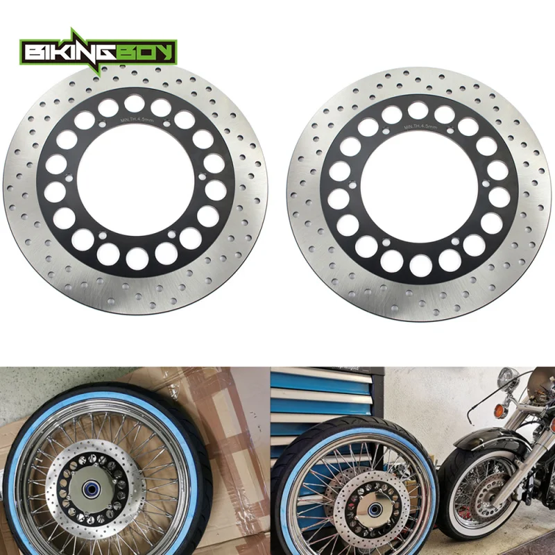 

Передние тормозные диски BIKINGBOY, роторы XVS 1100 Drag Star 99-06 XVS1100 V-Star Classic Custom 00-09 Silverado 03-09 04 05 07